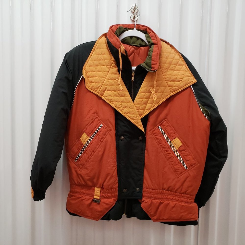 Apres Sport Windbreaker Ski Jacket Sz MColor Block